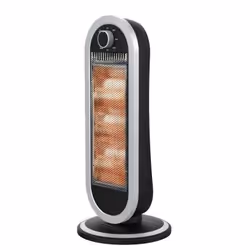 Ardes AR4B01, Riscaldatore ambiente elettrico a infrarossi, Fibra di carbonio, Interno, Nero, Argento, 900 W