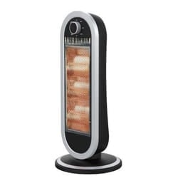 Ardes AR4B01 stufetta elettrica Interno Nero, Argento 900 W Riscaldatore ambiente elettrico a infrarossi