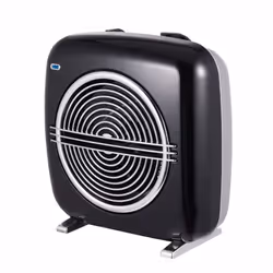 Ardes AR4F07B, Riscaldatore ambiente elettrico con ventilatore, IP21, Interno, Pavimento, Tavolo, Nero, 2000 W