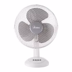 Ardes AR5BR30, Ventilatore domestico con pale, Grigio, Bianco, Pavimento, Tavolo, 52 dB, 30 cm, 1980 m³/h