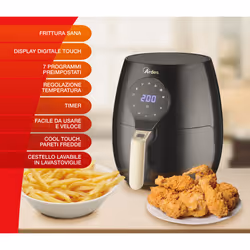 Ardes Eldorada Maxi Singolo 5 L Indipendente 1450 W Friggitrice ad aria calda Nero - Vista aggiuntiva 4