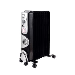 Ardes AR4R09BTTE stufetta elettrica Interno Nero, Argento 2400 W Riscaldatore ambiente elettrico a olio