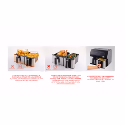 Ardes ARFRYA03D friggitrice Doppia 9 L Indipendente Friggitrice ad aria calda Nero, Acciaio inox - Vista aggiuntiva 5
