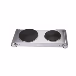 Ardes ARFOEL02 piano cottura Acciaio inox Superficie piana 53 cm Piastra sigillata 2 Fornello(i)