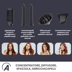 Ardes ARPHON03 messa in piega Kit per lo styling dei capelli Nero 1500 W - Vista aggiuntiva 8