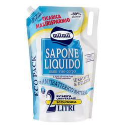 MilMil Sapone Liquido con Antibatterico Naturale Maxi Ricarica Busta