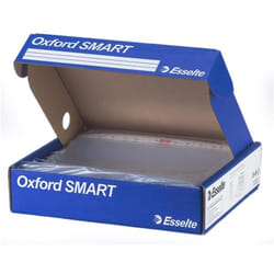 Esselte OXFORD SMART - 4 x 100 buste OFFICE PPL antiriflesso 30% Ricicl.