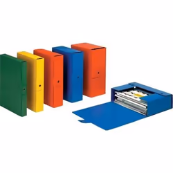 Esselte Cartelle a scatola Eurobox, Rosso, 15 cm, 250 mm, 350 mm
