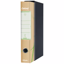 Esselte Registratori in cartone con custodia OXFORD GREEN con meccanismo N.1 - F.to Protocollo - Dorso 5 - Vista aggiuntiva 4