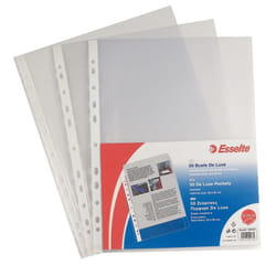 Esselte Buste perforate DELUXE - PPL lucido - f.to 22 x 30 cm - conf.50 pz