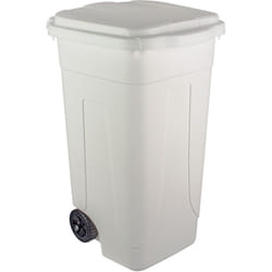 Mobil Plastic - Pattumiera lt.80 con ruote bianca