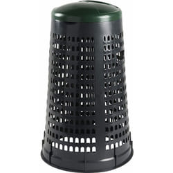 Mobil Plastic - Trespolo bidone Portasacco 110 lt Spazzatura da rifiuti differenziati o da riordino Fondo Grigio Coperchio Verde