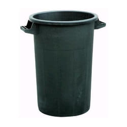 Mobil Plastic - Bidone Immondizia in Plastica colore Nero Senza Coperchio Lt. 120