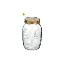 Barattolo Bormioli 4 stagioni vetro trasparente tappo alluminio 700 ml