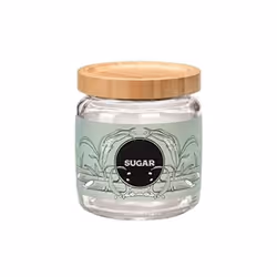 Barattolo Giara Bamboo sugar . In vetro con tappo ermetico in bamboo. Barattolo Giara 0,75 Bamboo Sugar- SPECIFICHE DEL PRODO ...