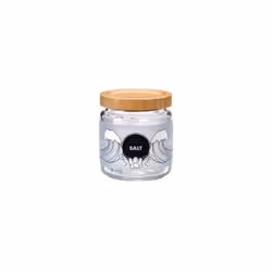 Barattolo Giara Bamboo salt . In vetro con tappo ermetico in bamboo. Barattolo Giara 0,75 Bamboo Salt- SPECIFICHE DEL PRODOTT ...