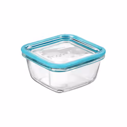Scatola Frigoverre linea Future in vetro temperato. Tappo in vetro trasparente con gradino per l'impilabilit{ ideale anche co ...