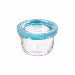 Scatola Frigoverre linea Future in vetro temperato. Tappo in vetro trasparente con gradino per l'impilabilit{ ideale anche co ...