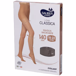 Sauber Collant 140 Denari Maglia Microrete Glace' 4 Linea Classica per Circolazione Taglie I-V