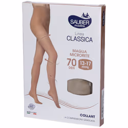 Sauber Collant 70 Denari Maglia Microrete Neutro Beige 2 Linea Classica offre compressione graduata, durata e comfort grazie  ...