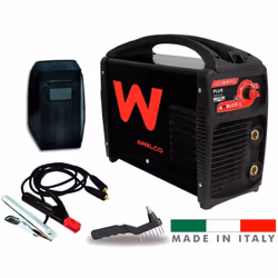 Saldatrice inverter professionale per elettrodi rutilici, ghisa, inox, basici fino a diam 5. Offre performace elevate, in gra ...
