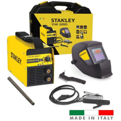 Stanley - saldatrice inverter mma ad elettrodo 130a 'star 3200' con accessori e maschera professionale