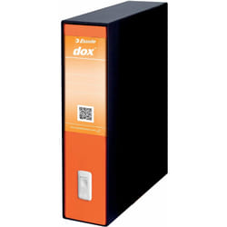 Esselte Dox 2 raccoglitore ad anelli A4 Nero, Arancione