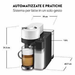De’Longhi Lattissima One ENV300.W Automatica Macchina per caffè a capsule 1,8 L - Vista aggiuntiva 6