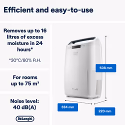 De’Longhi Tasciugo AriaDry Multi DEXD216RF 2,1 L 40 dB 285 W Bianco - Vista aggiuntiva 7