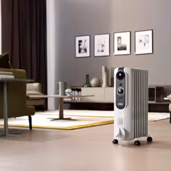 De’Longhi TRRSE0920 Interno Grigio 2000 W Riscaldatore ambiente elettrico a olio - Vista aggiuntiva 4