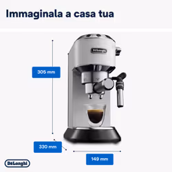 De’Longhi Dedica Style EC 685.W Automatica/Manuale Macchina per espresso 1,1 L - Vista aggiuntiva 6