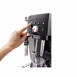 De’Longhi Magnifica S Smart Automatica/Manuale Macchina per caffè espresso semiautomatica con macinacaffè 15 bar Nero, Argento - Vista aggiuntiva 4