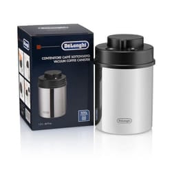 De’Longhi 5513284421 recipiente per cibo Rotondo Barattolo 1,3 L Nero, Acciaio inox 1 pz