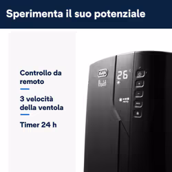 De’Longhi PAC EX120 SILENT condizionatore portatile 64 dB Nero - Vista aggiuntiva 4