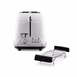 De’Longhi CTJ 2103.W tostapane 2 fetta/e 900 W Nero, Bianco - Vista aggiuntiva 2