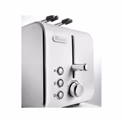 De’Longhi CTX 2203.W tostapane 2 fetta/e 550 W Argento, Bianco - Vista aggiuntiva 4