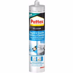 Silicone Pattex trasparente da 290 ml, ideale per sigillature in cucine e bagni. Resistente a muffa, UV e detergenti, perfett ...