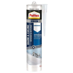 Pattex - Silicone Cucine & Sanitari - Bianco 290 ml - Resistente Muffa e Umidità