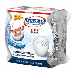 Ariasana Power Tab Micro Antiodore 300g, Assorbitore (ricarica), Compressa, Assorbiumidità e odori, Bagno, 283 mm, 193 mm