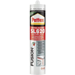 Pattex - Silicone neutro per edilizia e serramenti 'Solyplast' resistente alle muffe 300 ml -Marrone