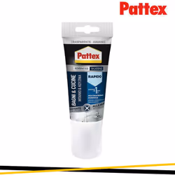 PATTEX Bagni&Cucine Rapido .Silicone acetico resistente alla muffa, a presa rapida, ideale per bagni, cucine, box doccia, lav ...