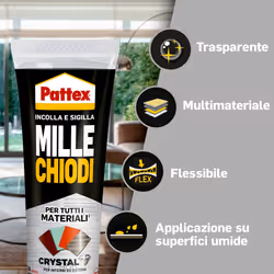 Pattex Millechiodi Crystal 90g - Vista aggiuntiva 6