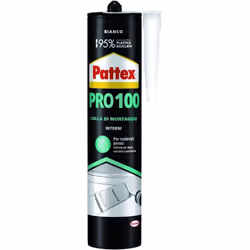 Adesivo di montaggio a base acqua ideale per l'incollaggio di materiali porosi (legno, muratura, polistirolo, ecc.) Utilizzab ...