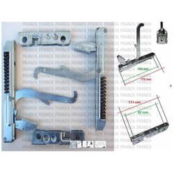 Glemgas - kit 2PZ cerniera porta forno cucina wega