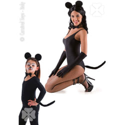 Carnival Toys Set Topolina (Cerchietto, Coda E Papillon) In Busta Su Cartoncino