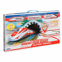Ronchi Supertoys Playset Grande Treni Veloci, Set treno e binari, 5 anno/i, Stilo AA, Plastica, Multicolore