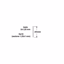 altezza mm 12 pezzi per scatola 1000