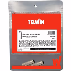 Pratico blister contenente 2 ugelli conici Per torce TELWIN TW160, TW180 e MT15 Compatibili con le saldatrici TELWIN Bimax 11 ...