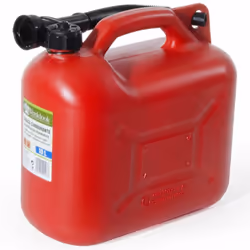 Tanica di Plastica 10 L con Boccaglio Verdelook Tanica in plastica da 10 Lt con boccaglio adatta per tutti i carburanti liqui ...