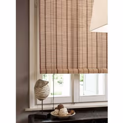 Tapparella Egitto in bambù 120 x 250 cm, con listelli da 20 mm, bordo in cotone e meccanismo di arrotolamento a carrucola. In ...